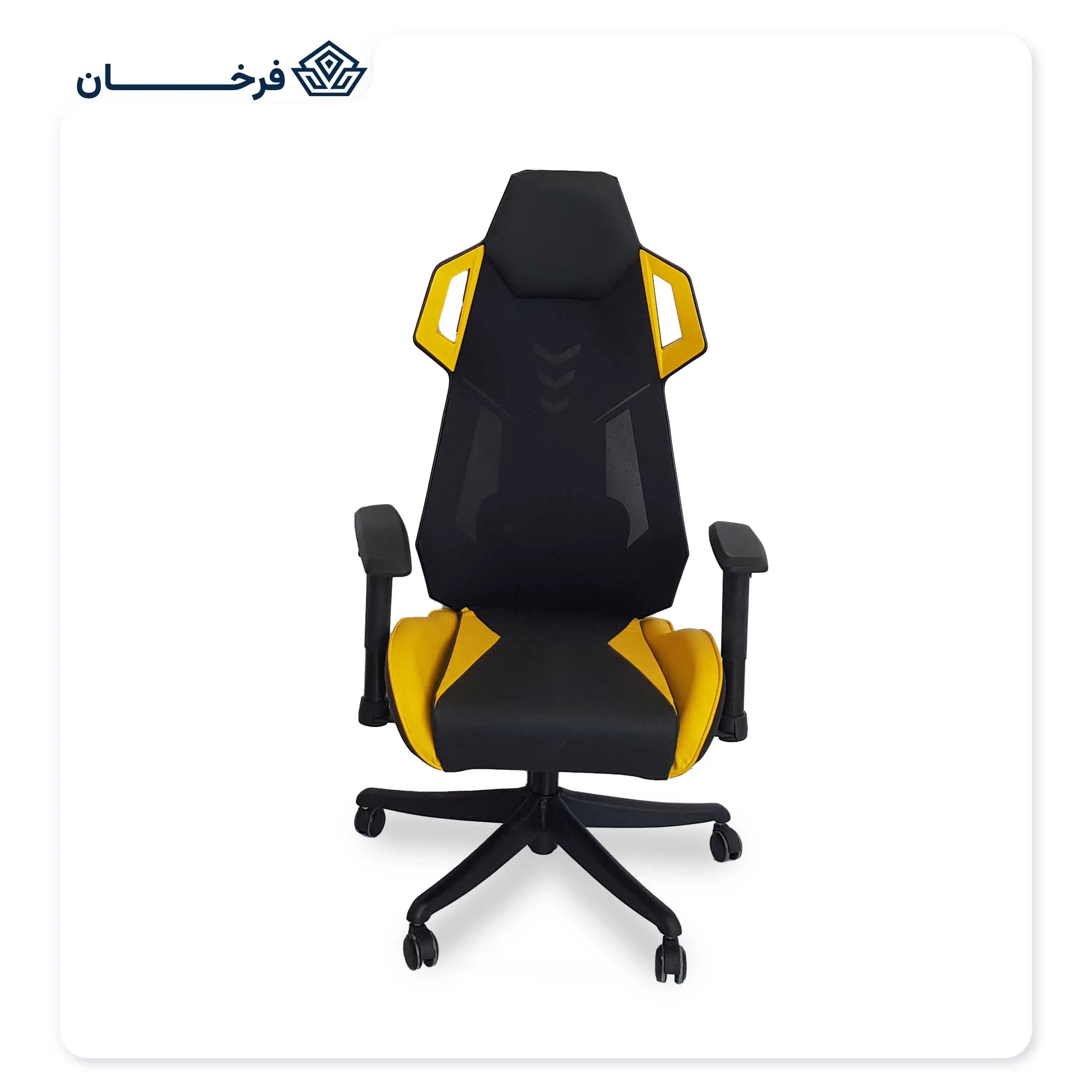 صندلی گیمینگ بامو مشکی و زرد مدل spider-GC4