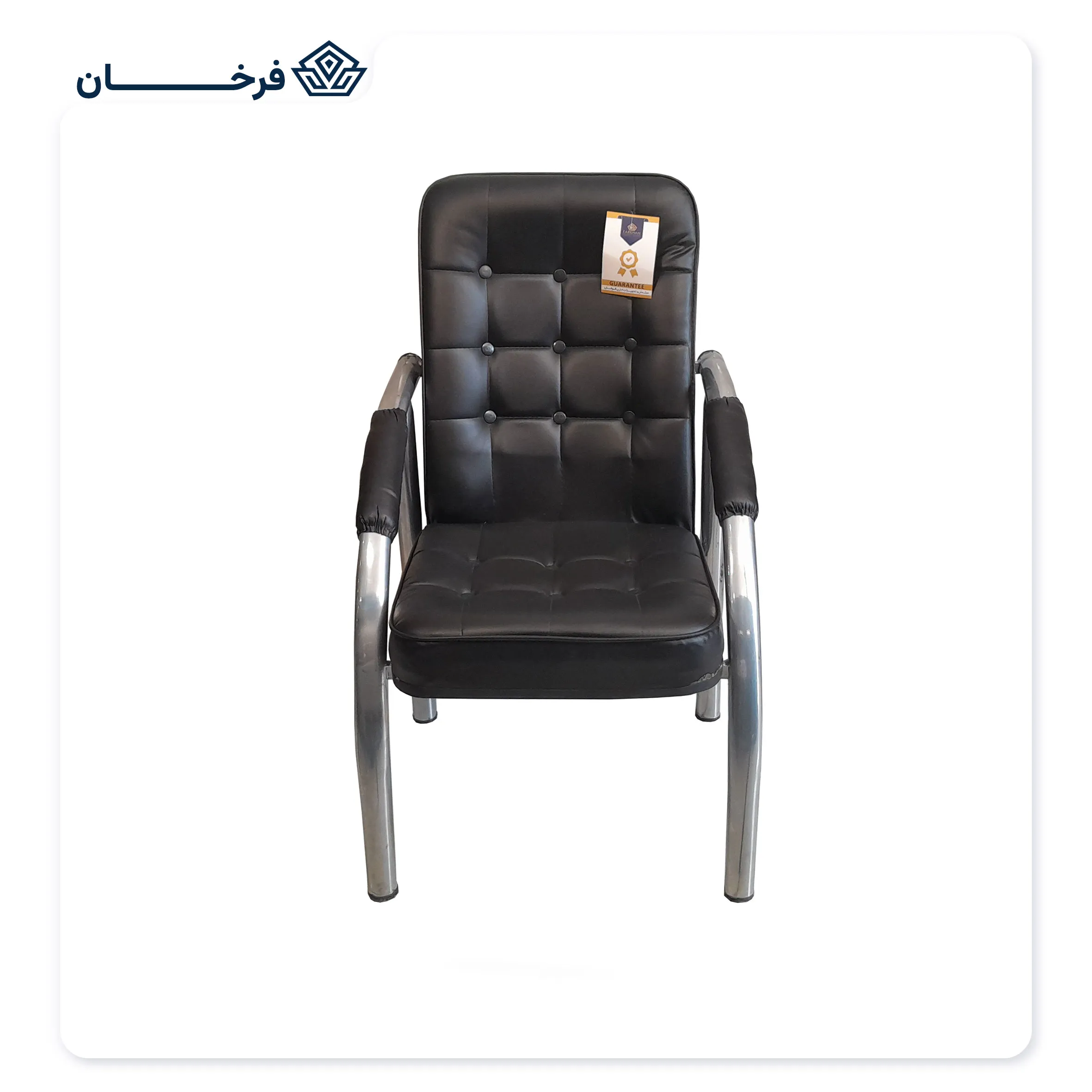 100087 - 2 copy صندلی انتظار طرح شطرنجی دلسا کد 100087