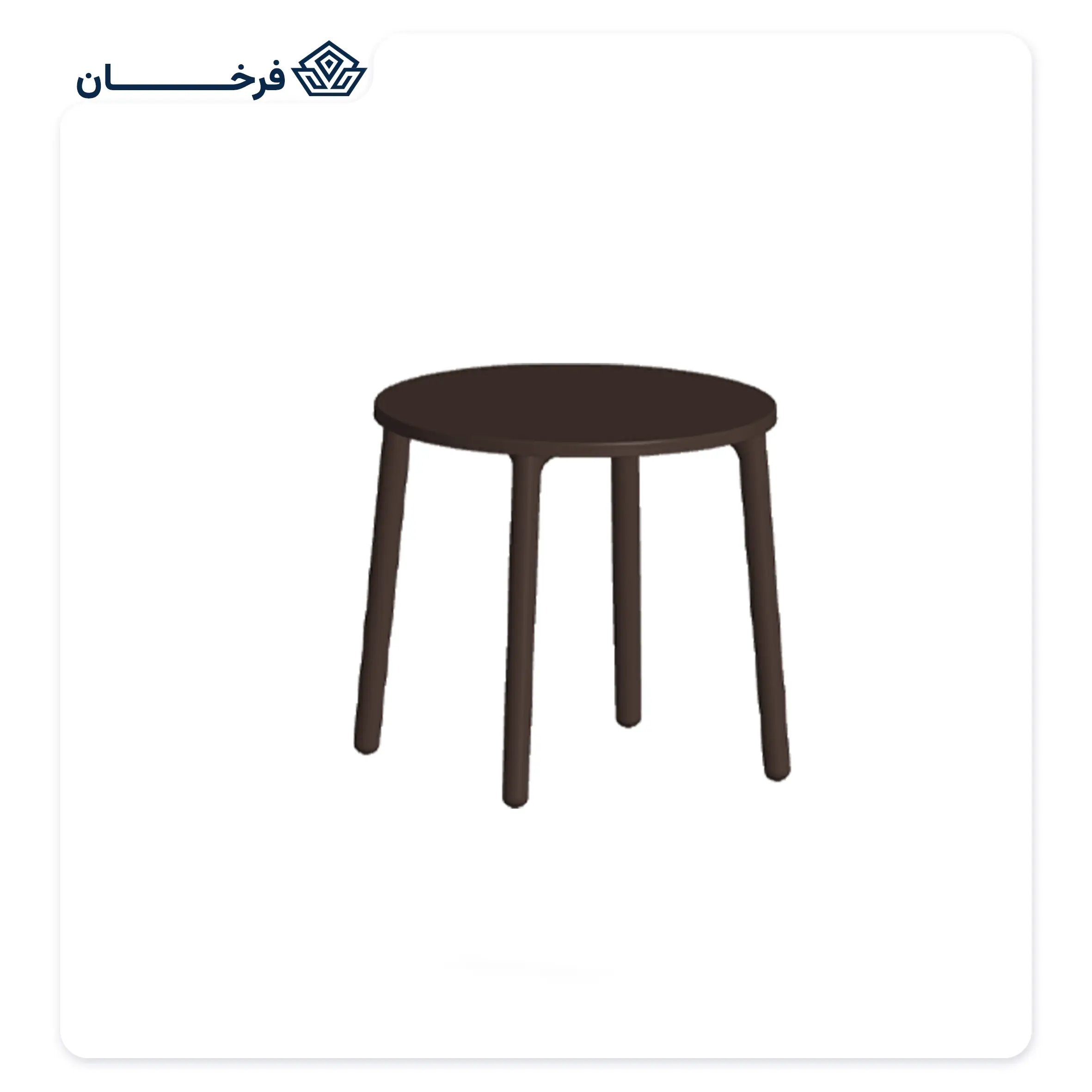میز 6 نفره پولاد مدل گرد